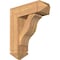 Ekena Millwork Funston Arts and Crafts Smooth Bracket w/ Offset Brace, Western Red Cedar, 7 1/2"W x 22"D x 26"H BKT0806X22X26FST03SWR - alternate 1